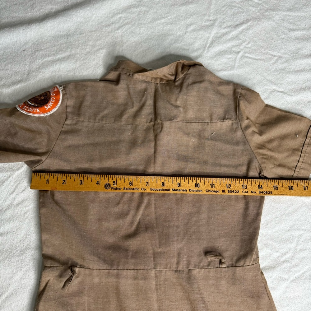 Girl‎ Scout Set Of 2 Uniform Dresses Green & Brown Size 10 8 Permanent Press Tag - Picture 6 of 17